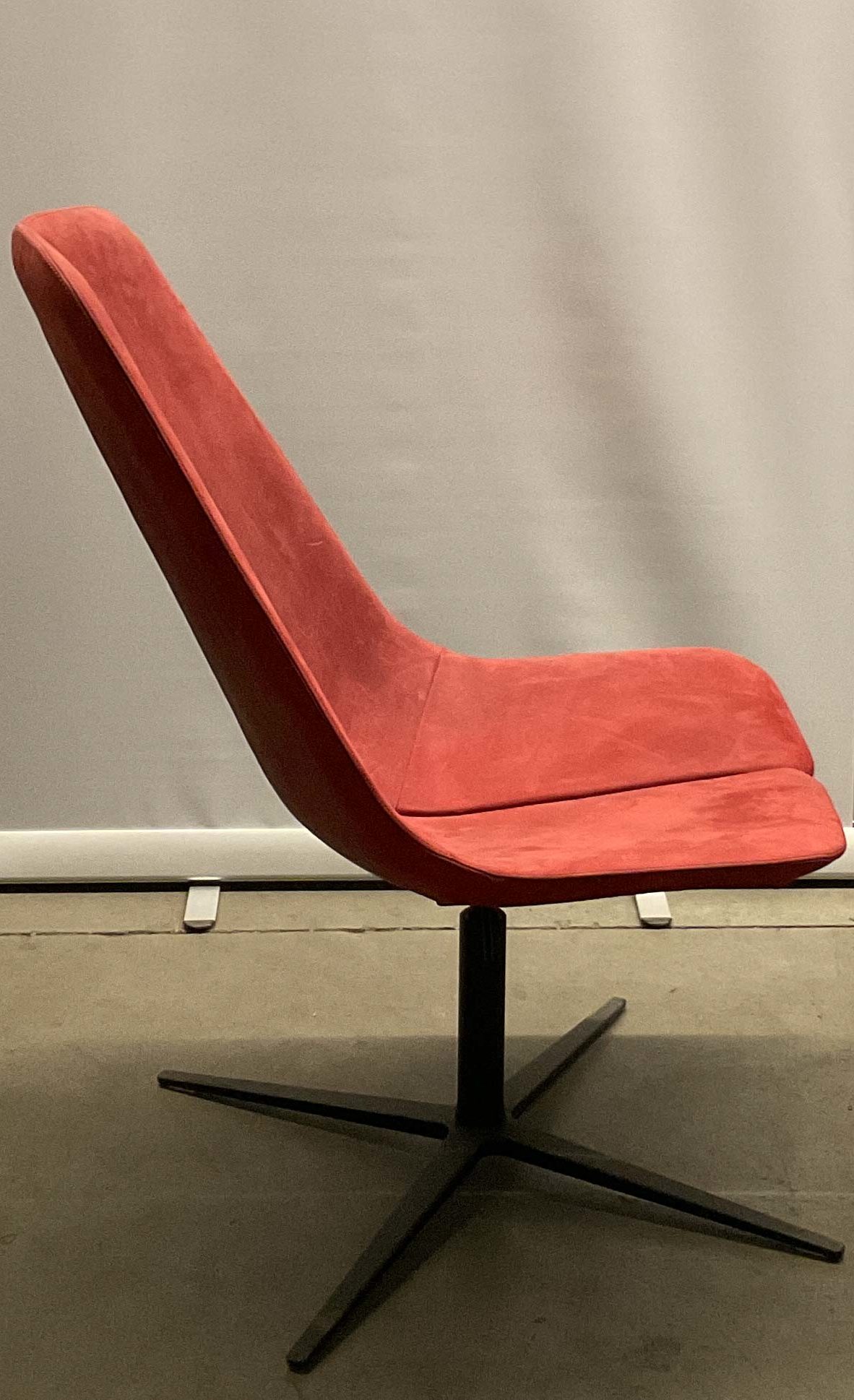 Wagner W-Lounge Chair schwarz/rot #319