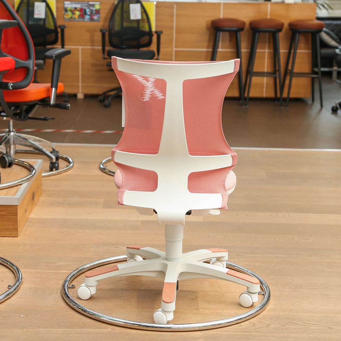 Sitness X-Chair 20 weiss/rosa