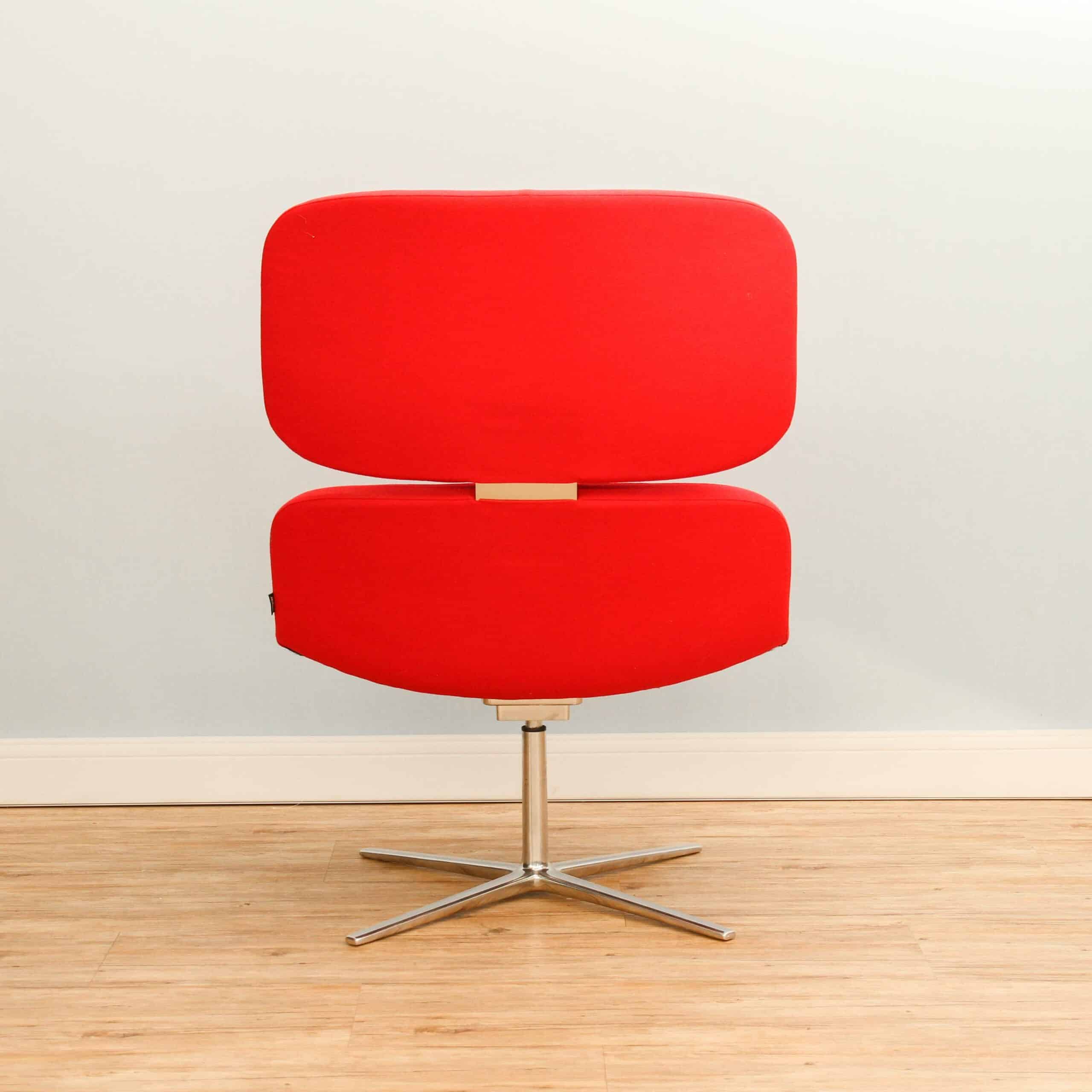 Wagner W-Lounge Chair 3 rot