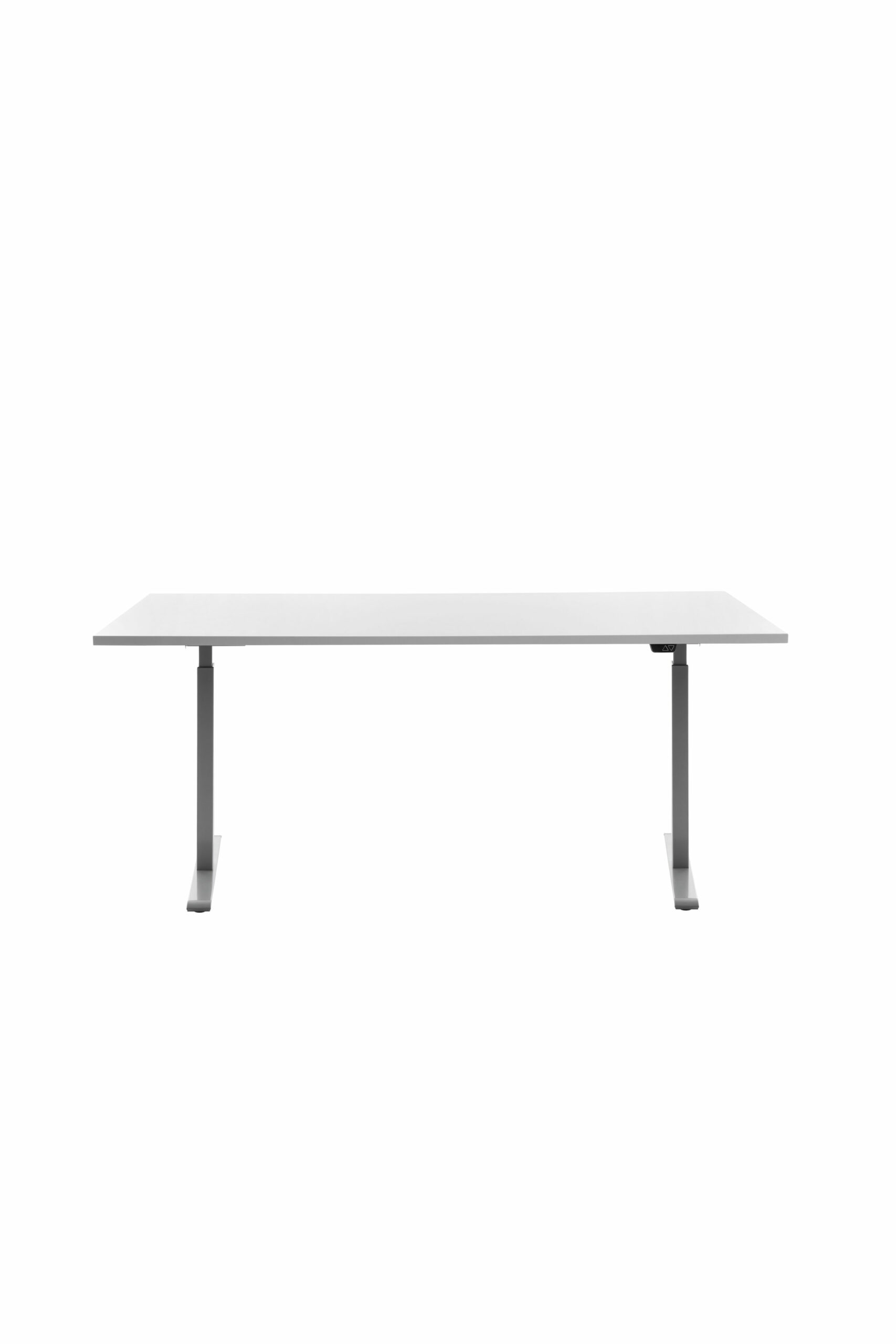 E-Table Smart 180x80 cm - Gestell grau - Platte weiss online bestellen