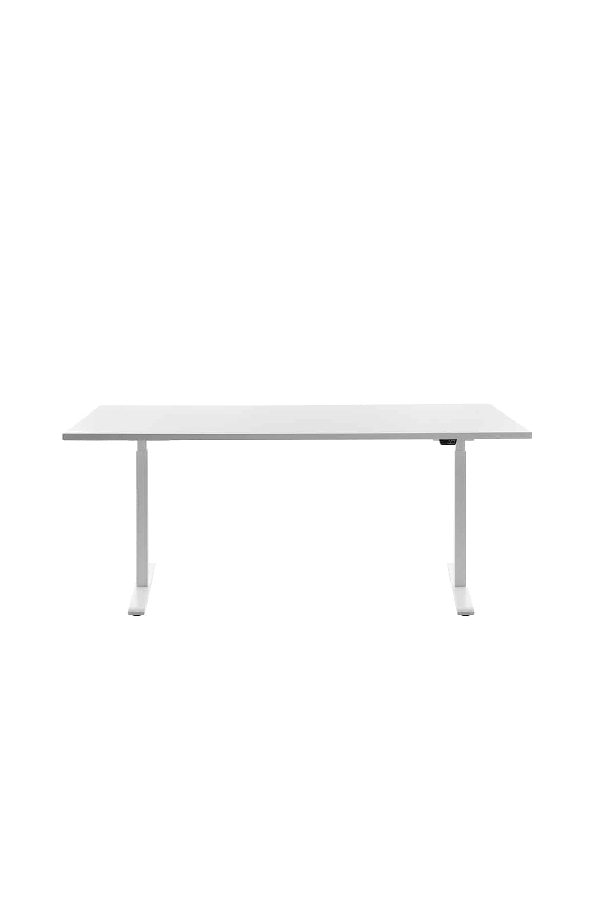 E-Table Smart 180x80cm, Gestell weiß, Platte weiß online bestellen