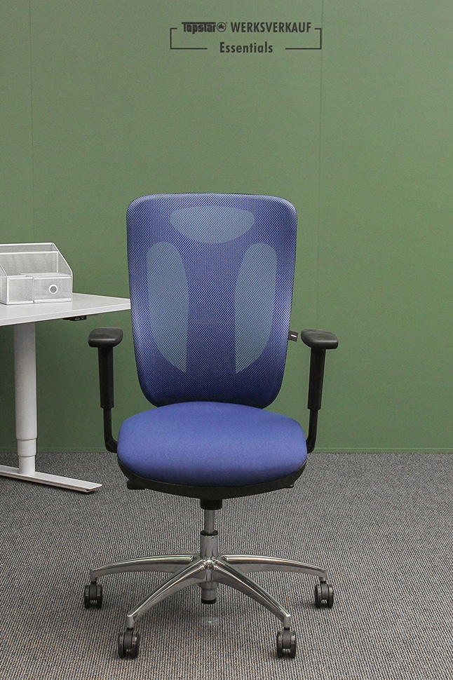 Sitness Net Pro mit Armlehnen poliert/dunkelblau online bestellen