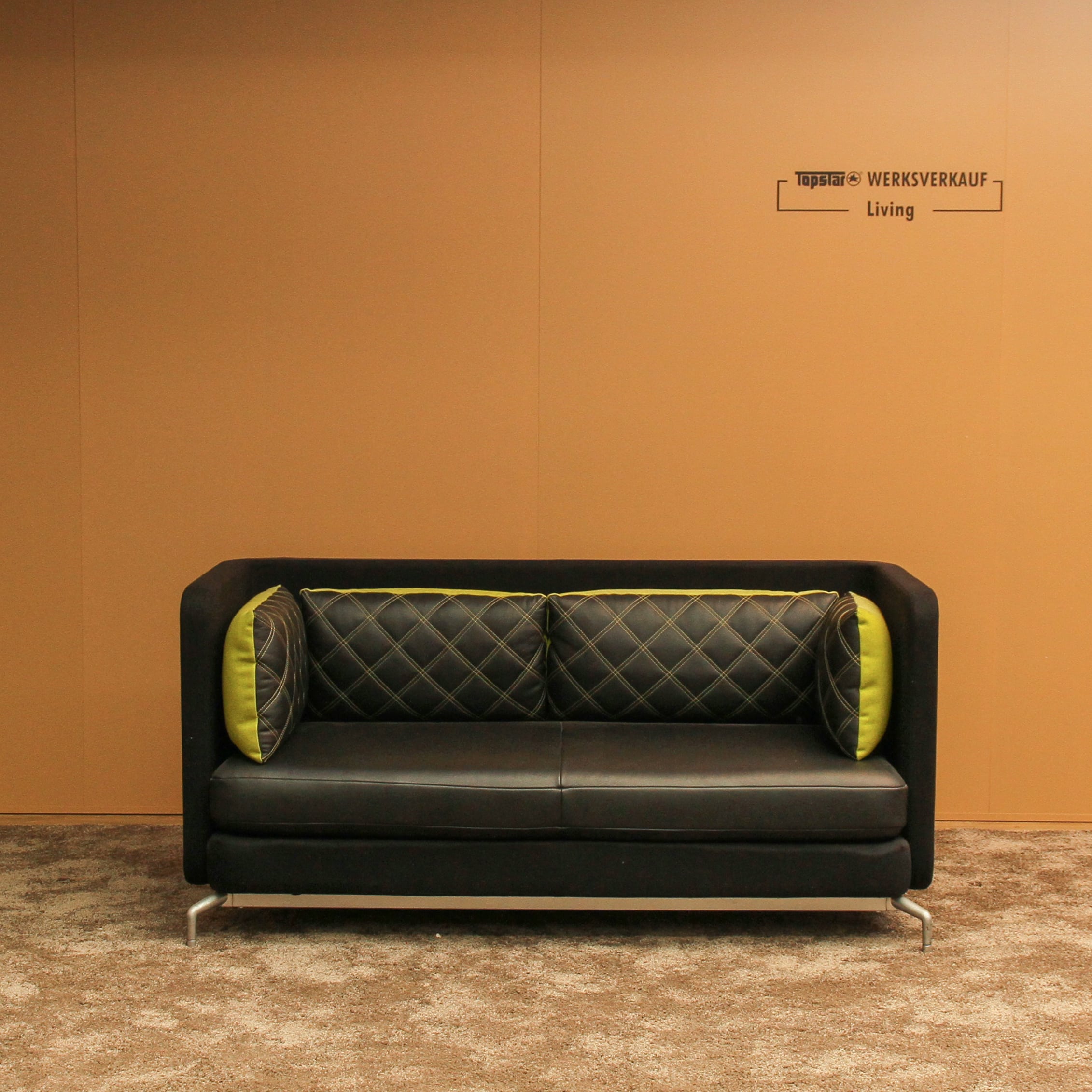 Wagner W-Lounge Sofa Low schwarz/grün WCL19 online bestellen