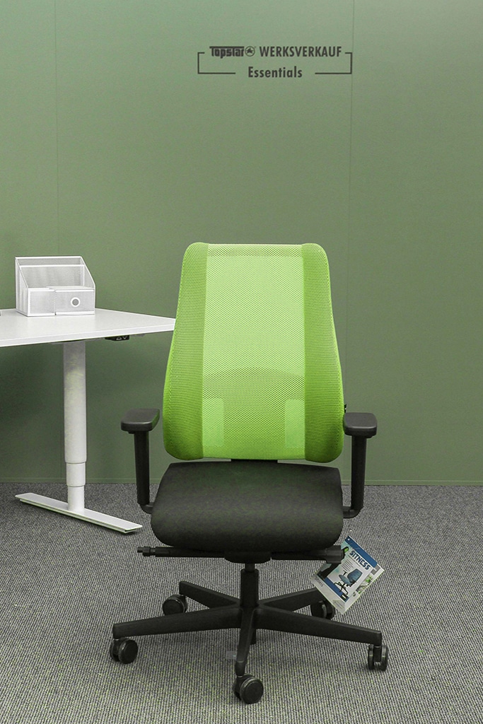 Sitness Premium mit Armlehnen + Schiebesitz schwarz/grün online bestellen