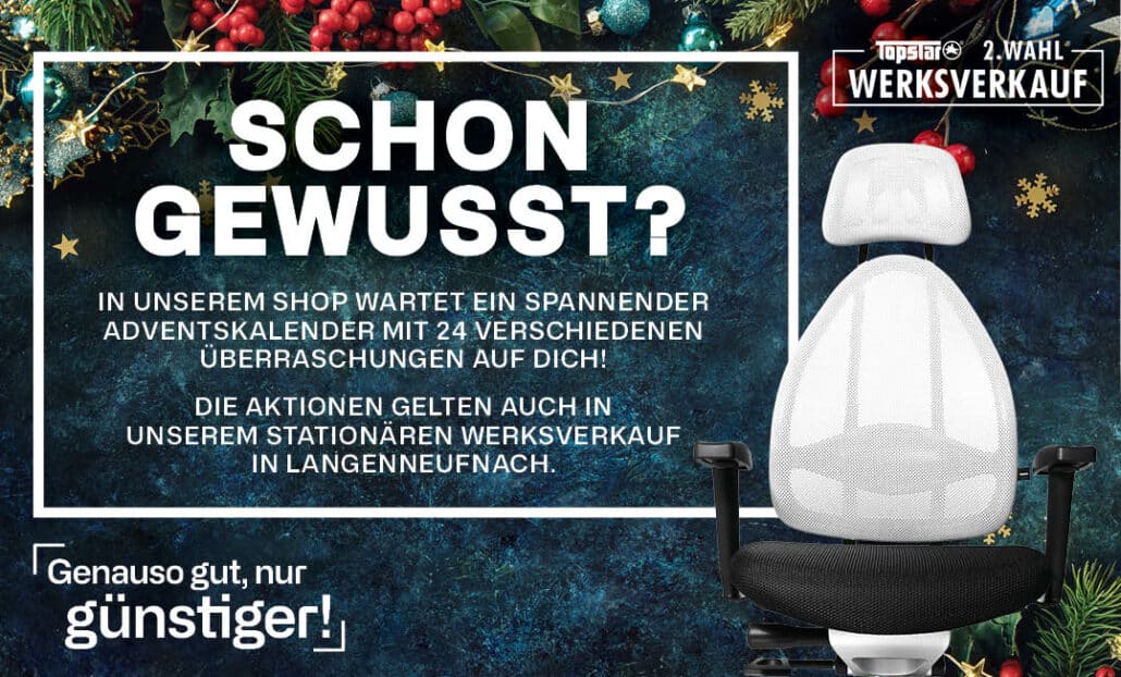 Entdecke unseren Adventskalender auf der Startseite des Shops!