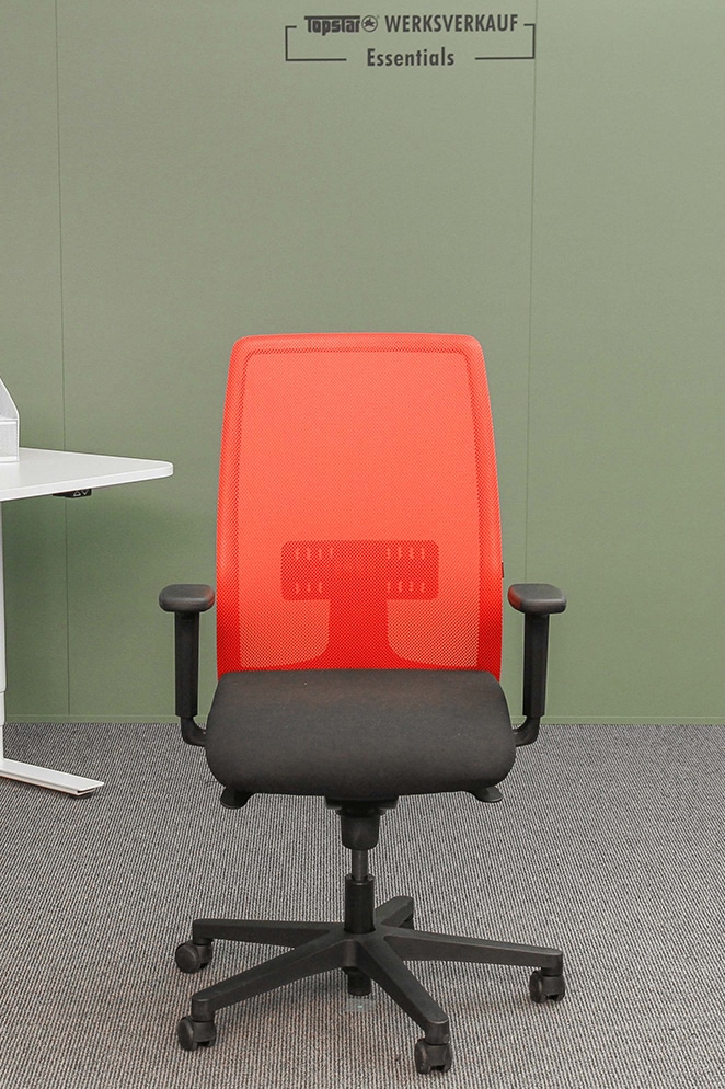 Living Chair 10 Armlehne TW1 schwarz/rot
