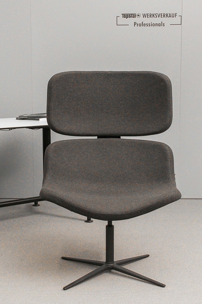 Wagner W-Lounge Chair 3 4-Fuß schwarz/anthrazit