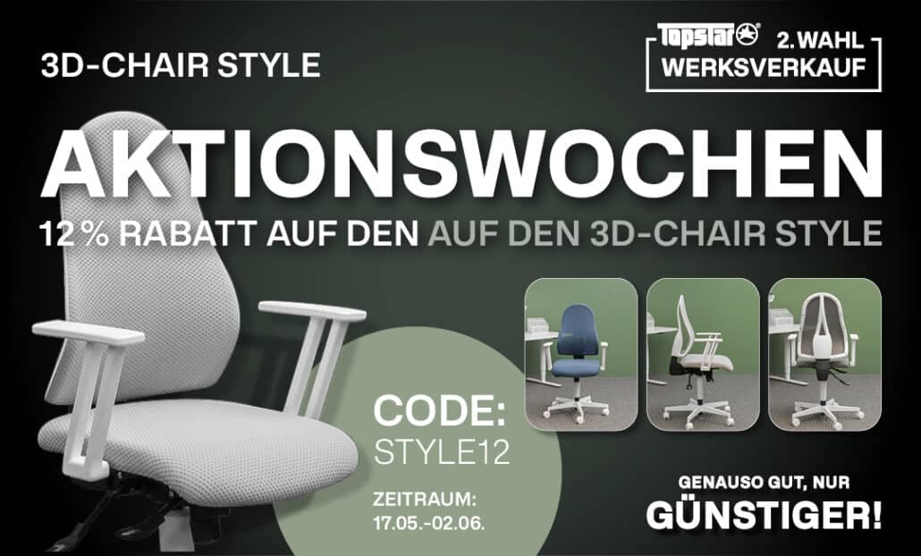 12% Rabatt auf den 3D-Chair Style
