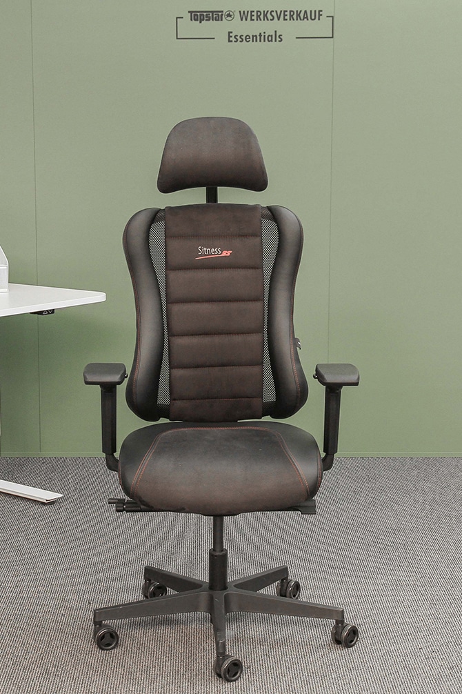 Sitness RS Pro mit Armlehne TW3 schwarz Microfaser