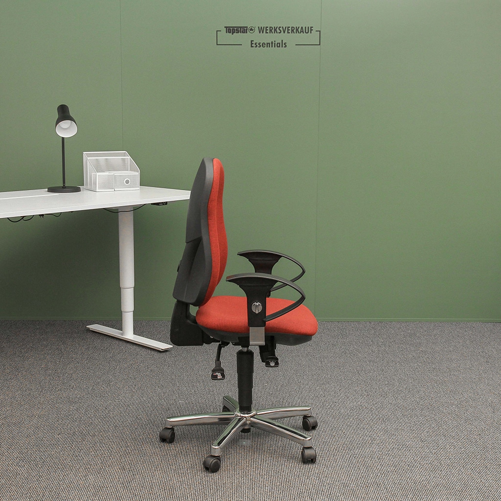 Support SY mit Armlehnen chrom/bordeaux Support SY mit Armlehnen chrom/bordeaux