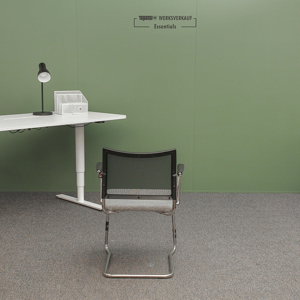 Visit 20 net Armlehnen chrom/grau-netz-schwarz Visit 20 net Armlehnen chrom/grau-netz-schwarz