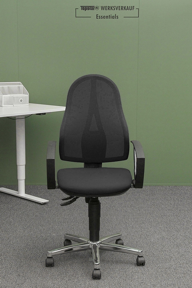 Open Point P Plus mit Armlehnen chrom/schwarz