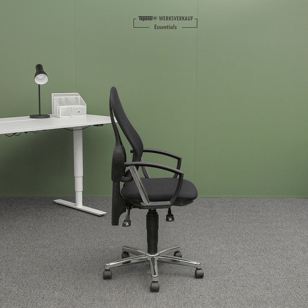 Open Point P Plus mit Armlehnen chrom/schwarz Open Point P Plus mit Armlehnen chrom/schwarz