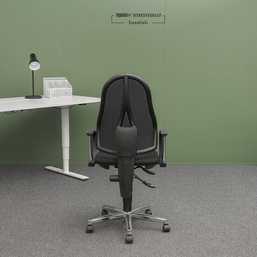 Open Point P Plus mit Armlehnen chrom/schwarz Open Point P Plus mit Armlehnen chrom/schwarz