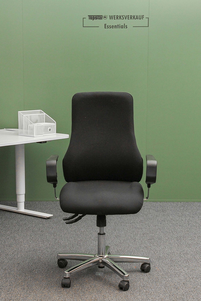 Sitness 55 mit Armlehnen chrom/schwarz