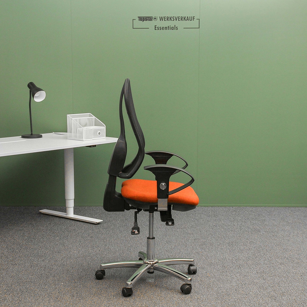 Open Point SY mit Armlehnen chrom/orange Open Point SY mit Armlehnen chrom/orange