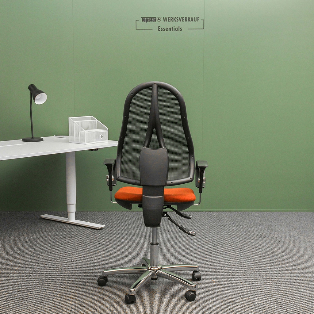 Open Point SY mit Armlehnen chrom/orange Open Point SY mit Armlehnen chrom/orange