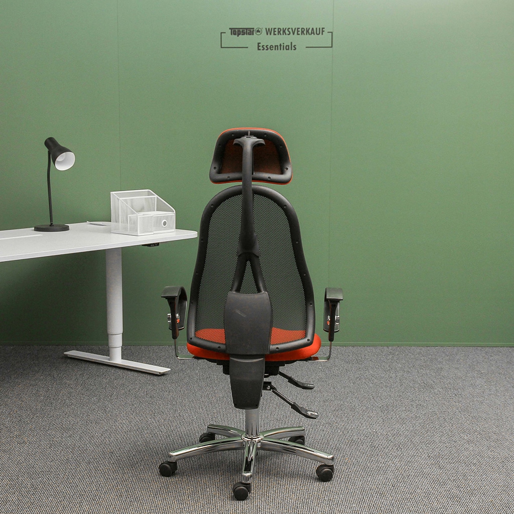 Sitness 45 mit Armlehnen chrom/Wolle orange Sitness 45 mit Armlehnen chrom/Wolle orange