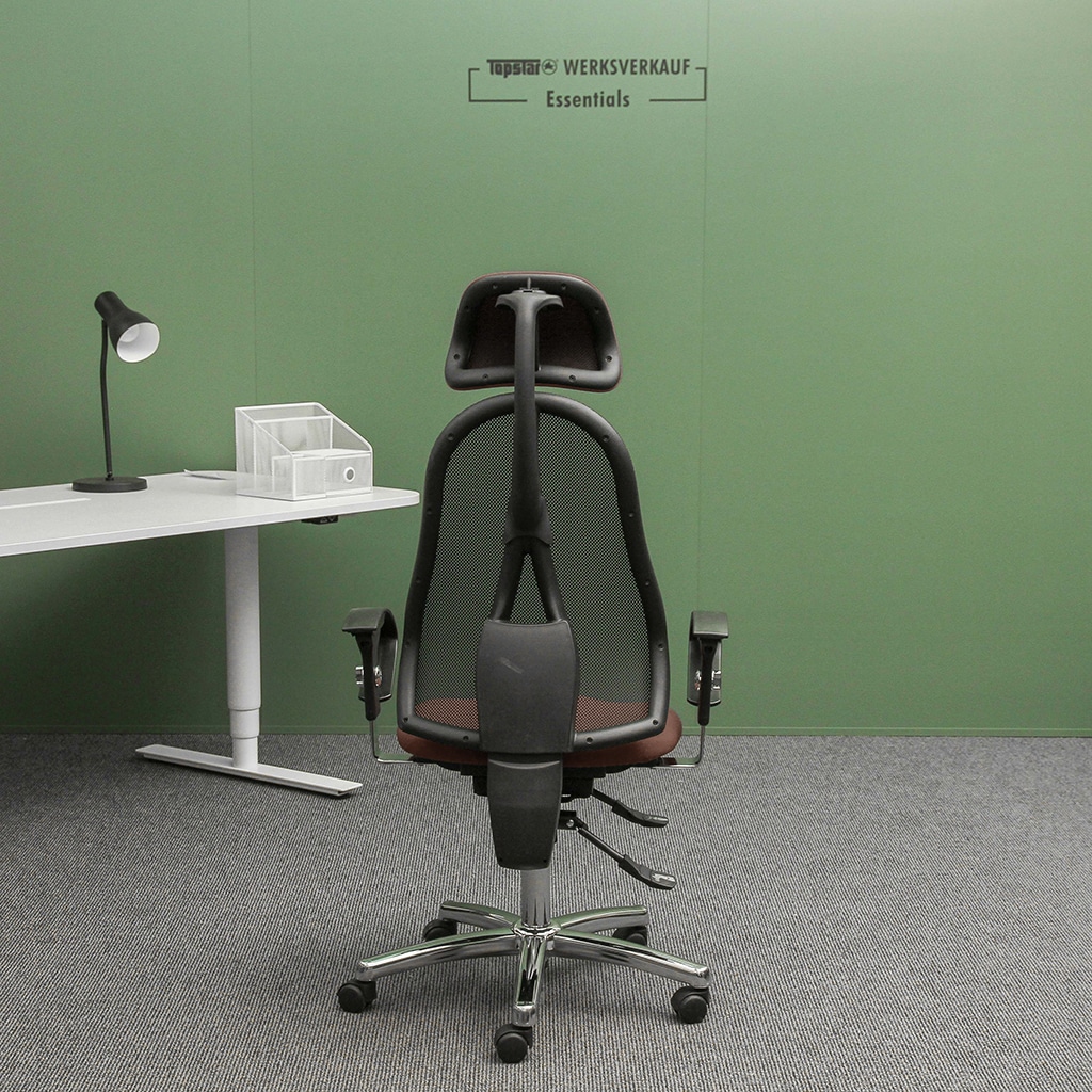 Sitness 45 mit Armlehnen chrom/Wolle braun Sitness 45 mit Armlehnen chrom/Wolle braun