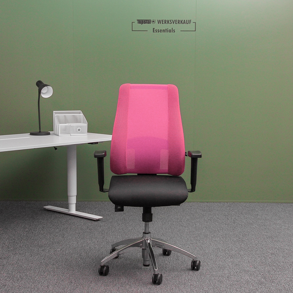 Lady Sitness Deluxe mit Armlehnen poliert/pink Lady Sitness Deluxe mit Armlehnen poliert/pink