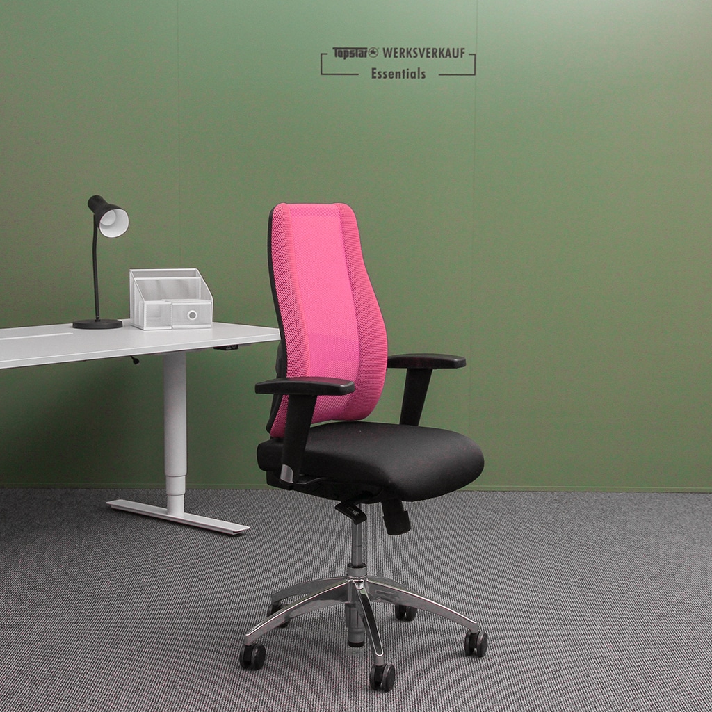 Lady Sitness Deluxe mit Armlehnen poliert/pink Lady Sitness Deluxe mit Armlehnen poliert/pink