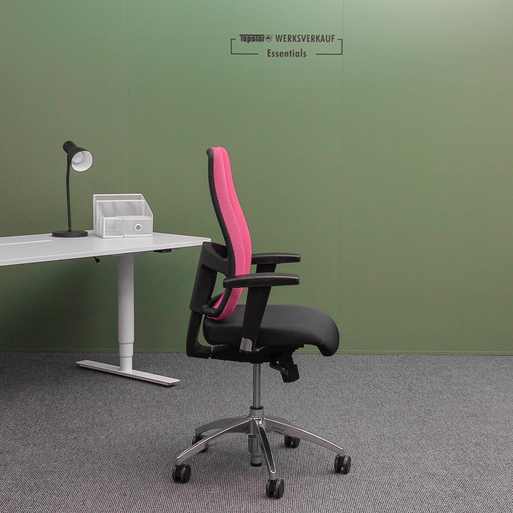 Lady Sitness Deluxe mit Armlehnen poliert/pink Lady Sitness Deluxe mit Armlehnen poliert/pink