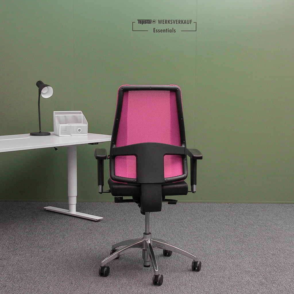 Lady Sitness Deluxe mit Armlehnen poliert/pink Lady Sitness Deluxe mit Armlehnen poliert/pink