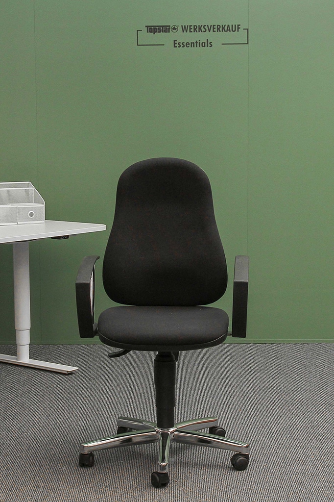 Point 60 mit Armlehnen chrom/schwarz inkl.  8169AG20