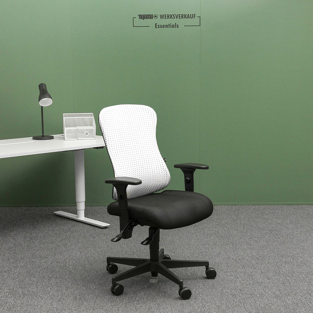 Sitness 90 P mit Armlehnen P4 schwarz-weiß Sitness 90 P mit Armlehnen P4 schwarz-weiß