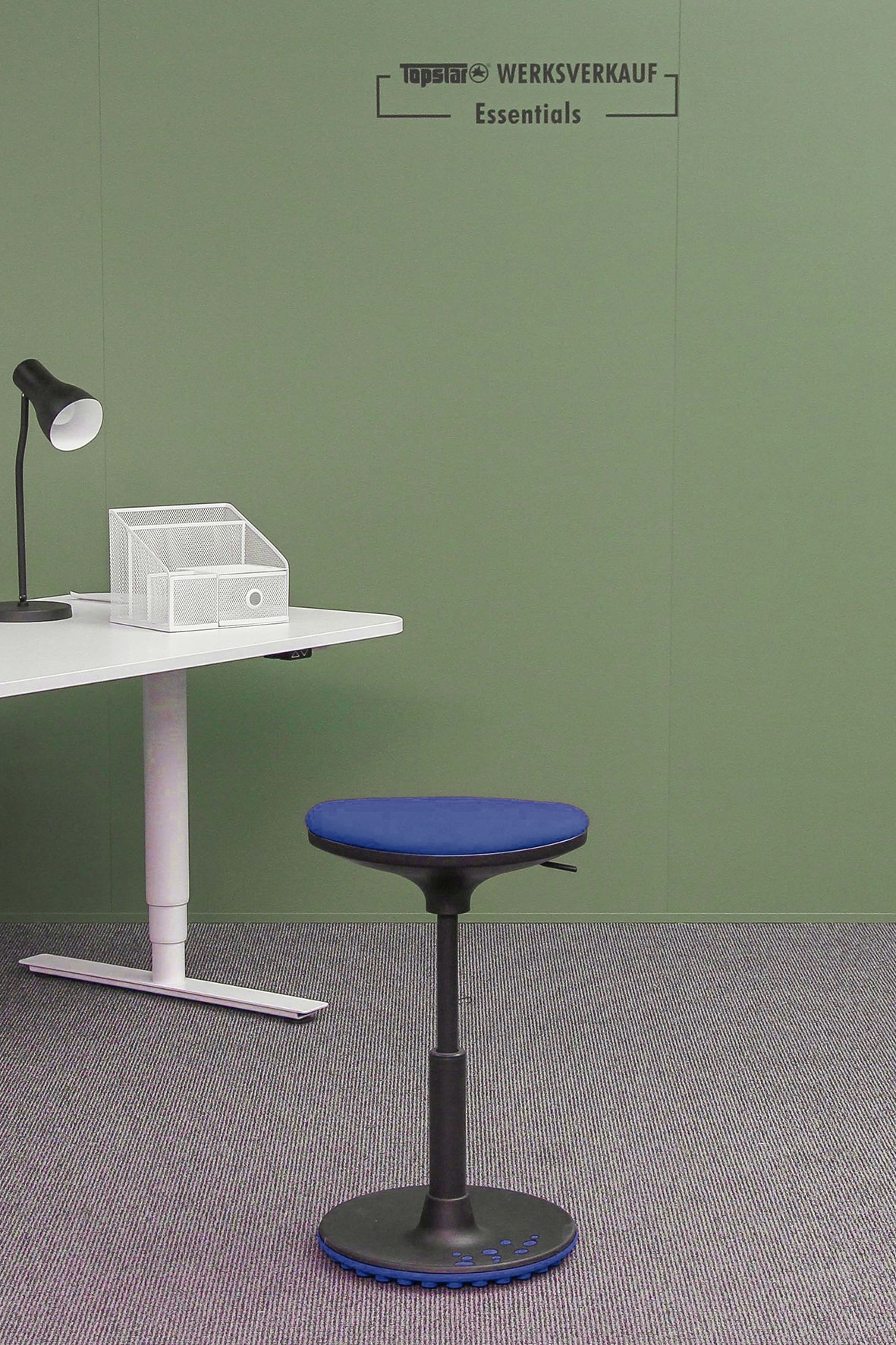 Sitness Hocker schwarz-blau