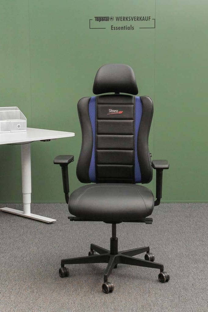 Sitness RS Pro mit Armlehnen schwarz/blau
