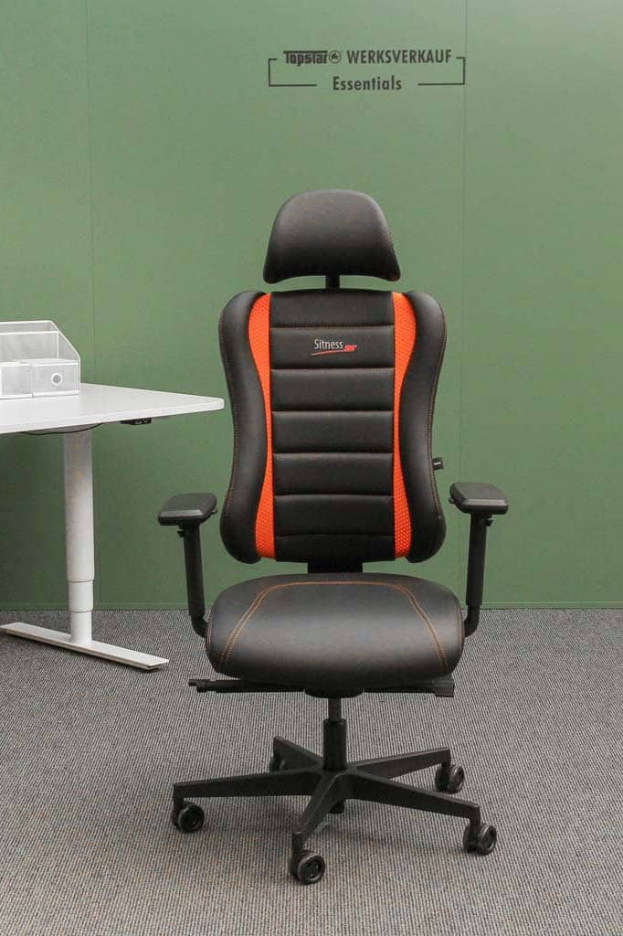 Sitness RS Pro mit Armlehnen schwarz/orange