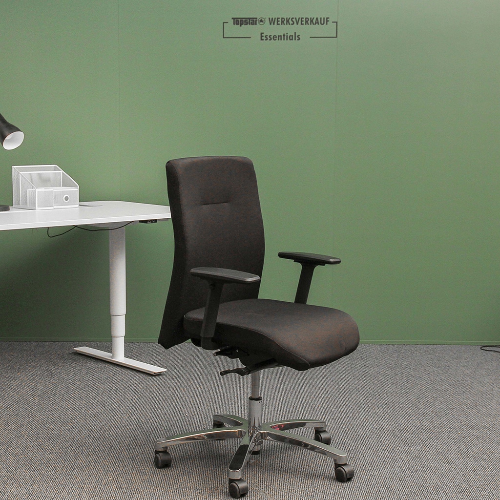 Big Star 10 mit Armlehnen poliert/schwarz Big Star 10 mit Armlehnen poliert/schwarz