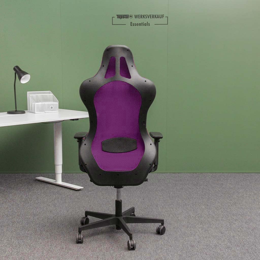 Sitness RS Sport mit Armlehnen schwarz/schwarz-violett inkl. Lordose Sitness RS Sport mit Armlehnen schwarz/schwarz-violett inkl. Lordose