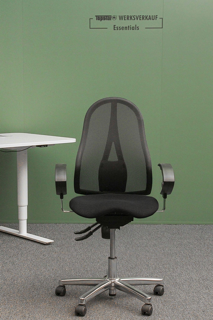 Sitness 15 mit Armlehnen chrom/schwarz