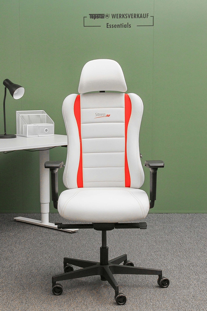 Sitness RS Pro 2020 mit Armlehnen TW3 weiß-rot