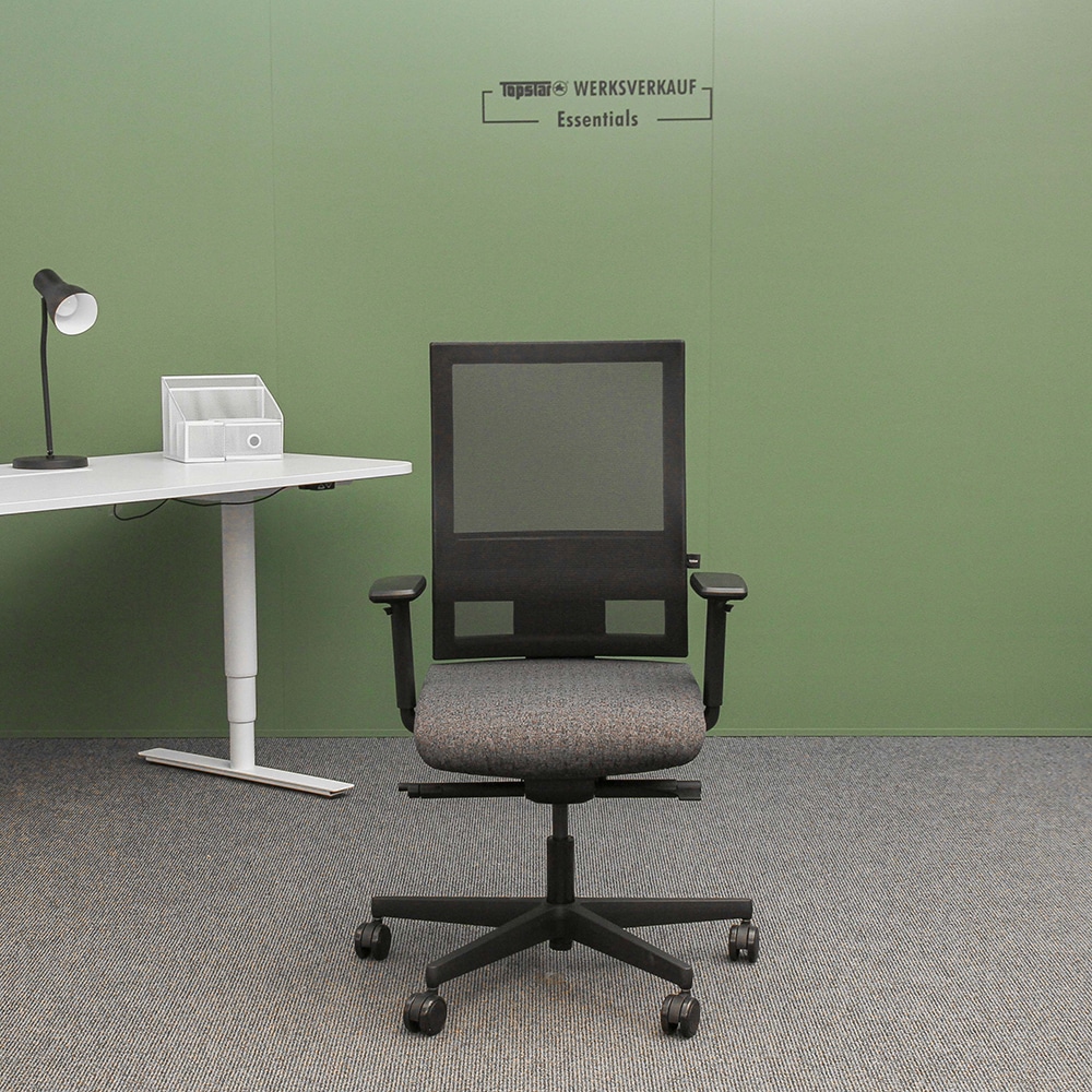 Sitness 60 mit Armlehnen TW2 schwarz gemustert Sitness 60 mit Armlehnen TW2 schwarz gemustert