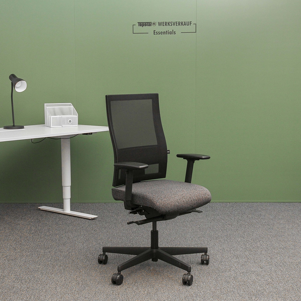 Sitness 60 mit Armlehnen TW2 schwarz gemustert Sitness 60 mit Armlehnen TW2 schwarz gemustert