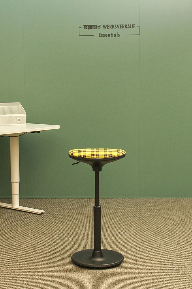 Sitness Hocker schwarz/gelb