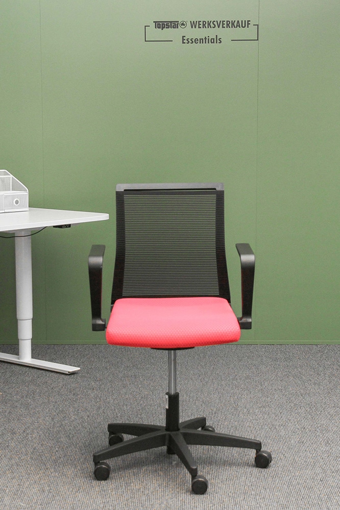 Sitness Smart Point mit Armlehnen R2 schwarz/rosa