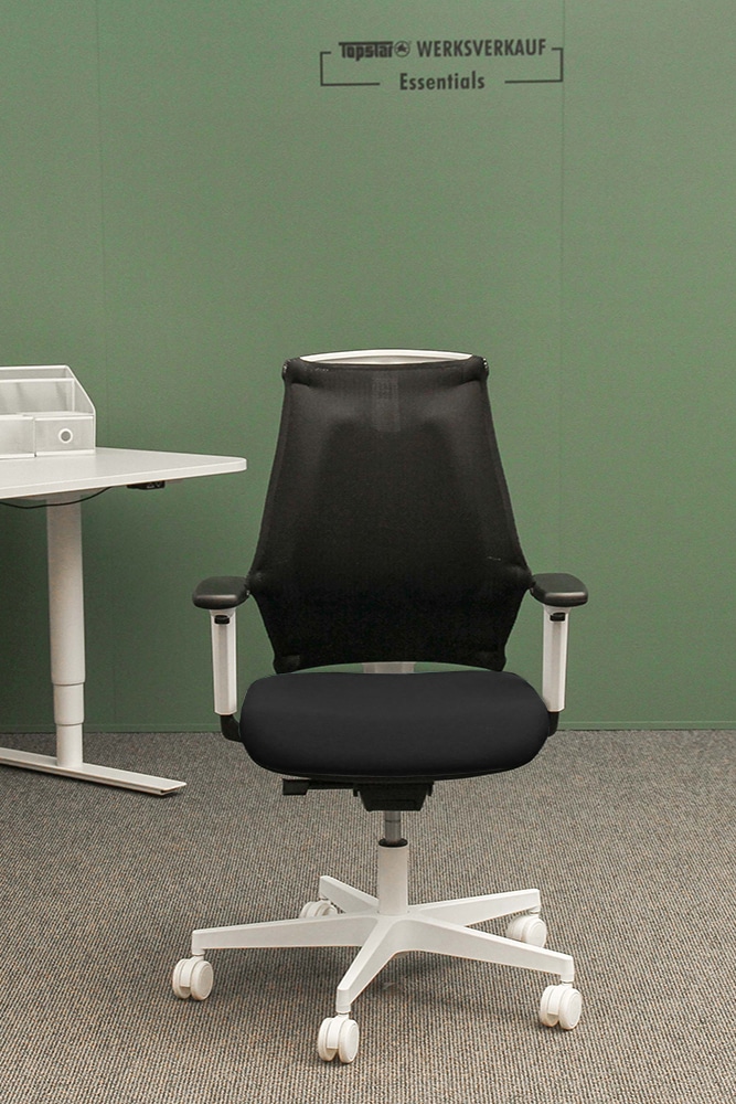 Sitness X-Back mit Armlehnen TW2 weiß/schwarz