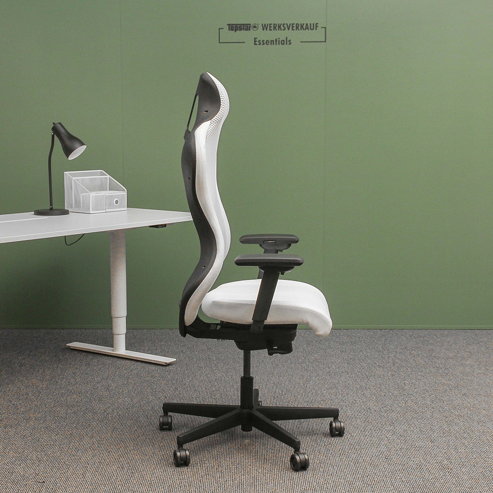 Sitness RS Sport Plus mit Armlehnen TW3 schwarz/weiß Naht weiß Sitness RS Sport Plus mit Armlehnen TW3 schwarz/weiß Naht weiß