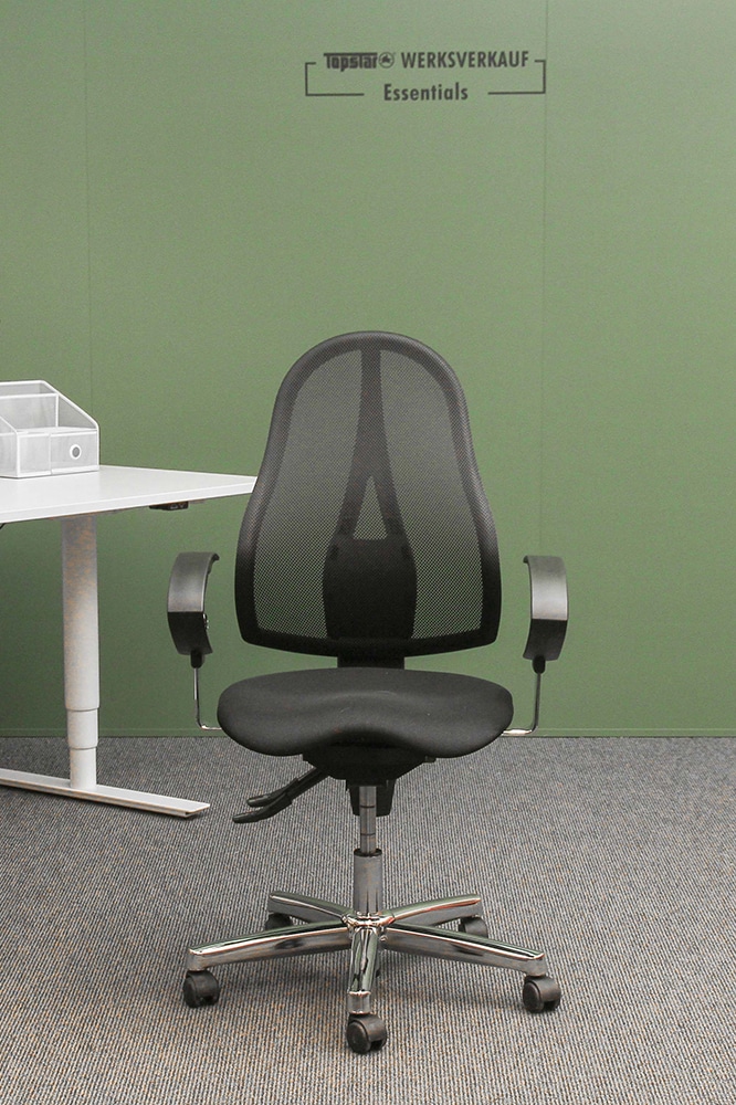 Sitness 15 mit Armlehnen U2 chrom/schwarz