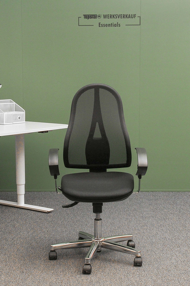 Open Point SY mit Armlehnen U2 chrom/schwarz