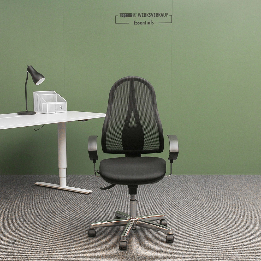 Open Point SY mit Armlehnen U2 chrom/schwarz Open Point SY mit Armlehnen U2 chrom/schwarz