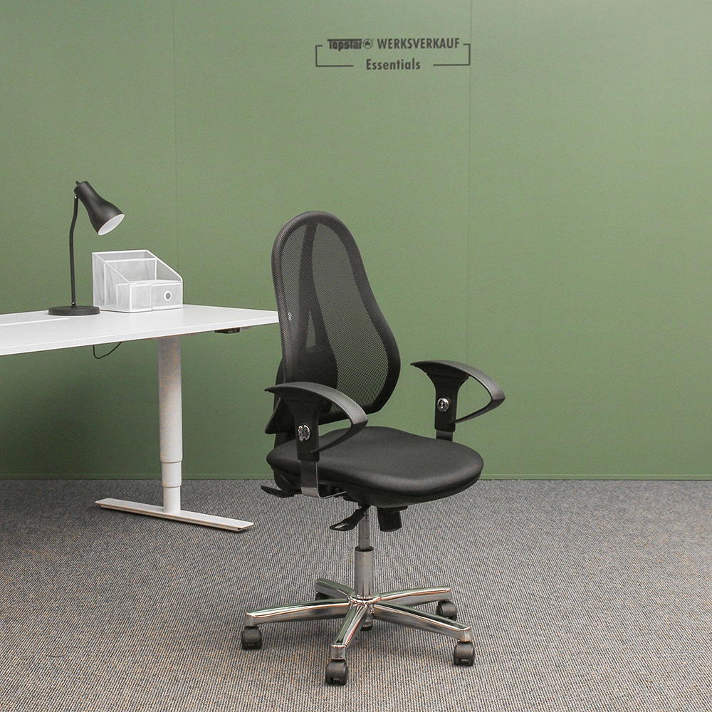 Open Point SY mit Armlehnen U2 chrom/schwarz Open Point SY mit Armlehnen U2 chrom/schwarz