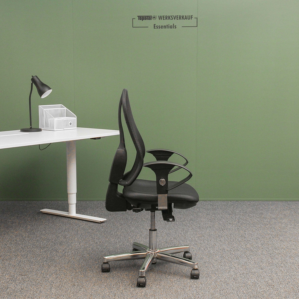 Open Point SY mit Armlehnen U2 chrom/schwarz Open Point SY mit Armlehnen U2 chrom/schwarz