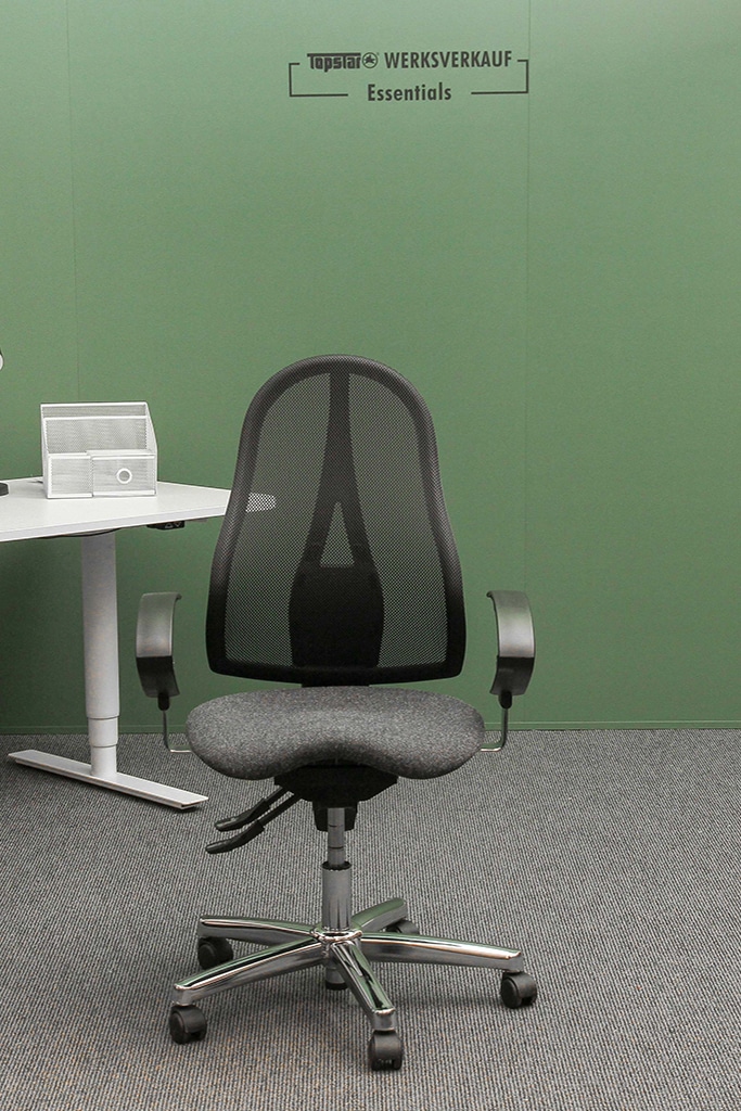 Sitness 15 mit Armlehnen chrom/anthrazit