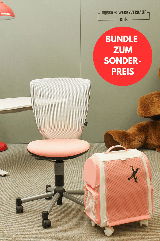 Titan Junior Sondermodell silber/zartrosa-weiß + Sitness X Container zartrosa