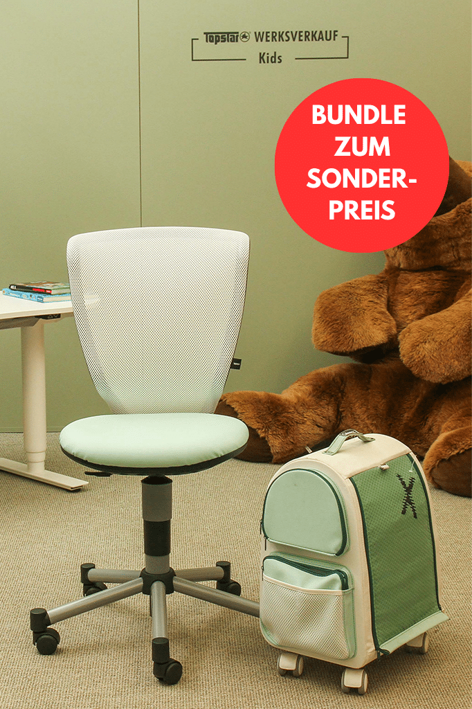 Titan Junior Sondermodell silber/mintgrün-weiß + Sitness X Container mintgrün
